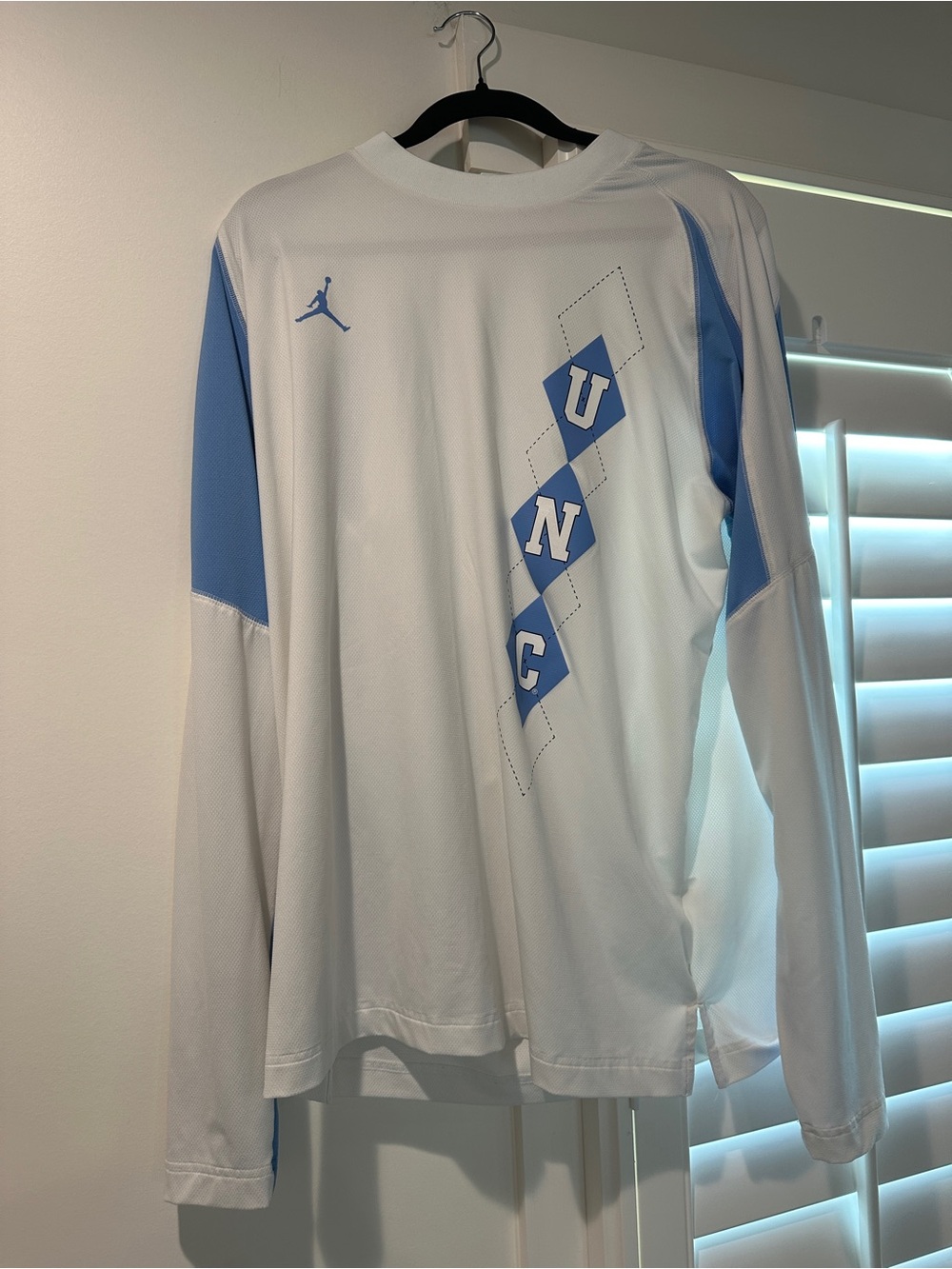 Jordan White Mesh Top with Red Jumpman